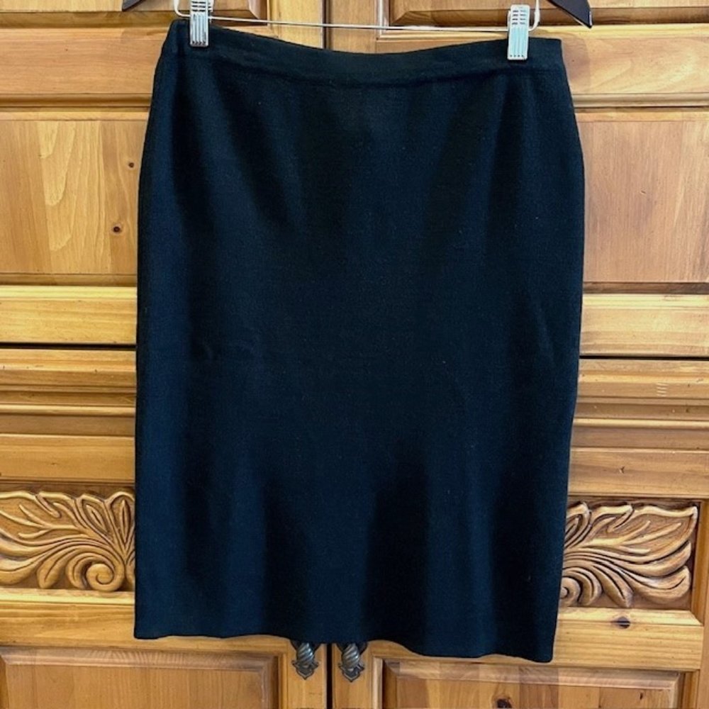 Linea By Louis Dell'Olio Knit Pencil Skirt - Blk - Size S